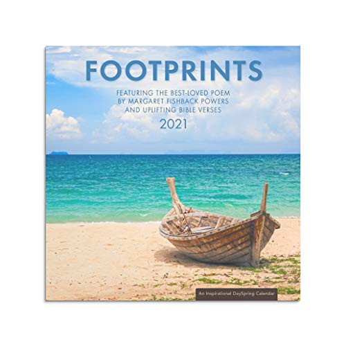DaySpring Footprints _ 2021 Inspirational Christian Wall Calendar DaySpring Footprints _ 2021 Inspirational Christian Wall Calendar