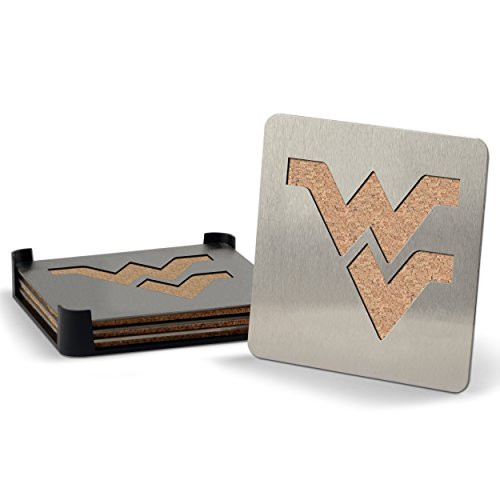 NCAA West Virginia Mountaineers 4-piece Boaster Drink Coaster
