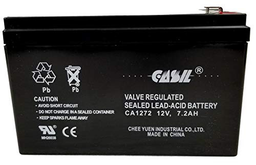 12 Volt 7.2 Amp Verizon FiOS PX12072_HG Replacment Battery by Casil 12V 7.2AH F2
