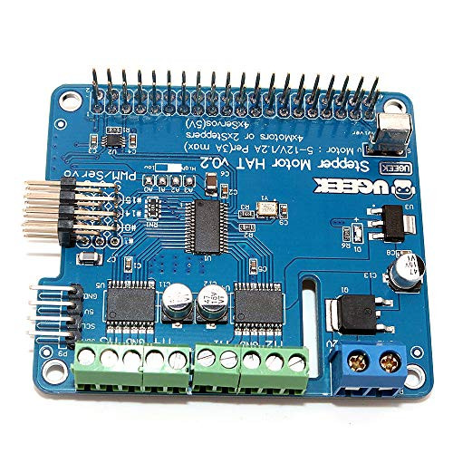 DollaTek Raspberry Pi 3 Stepper Motor HAT Full Function Robot Expansion Board for Raspberry Pi 3_Pi 2_B Plus _Zero