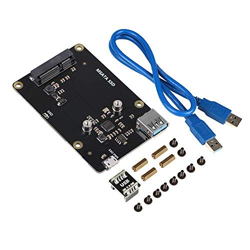 DollaTek X850 V3.0 mSATA SSD Memory Expansion Board Upgrade Version for Raspberry Pi 3 Model B   2B   B  Plus