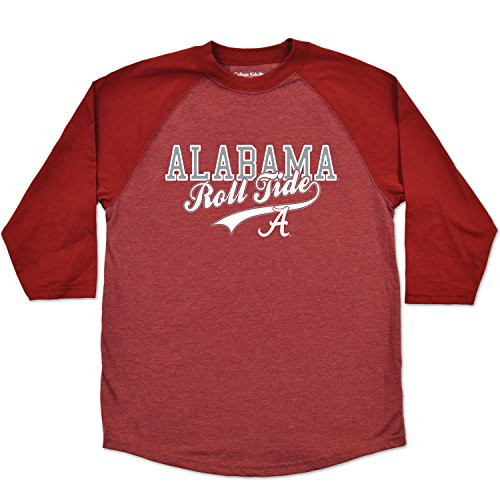 NCAA Alabama Crimson Tide Youth Home Run Raglan Tee_ Size 7 X_Small_ Cardinal NCAA Alabama Crimson Tide Youth Home Run Raglan Tee_ Size 7 X_Small_ Cardinal