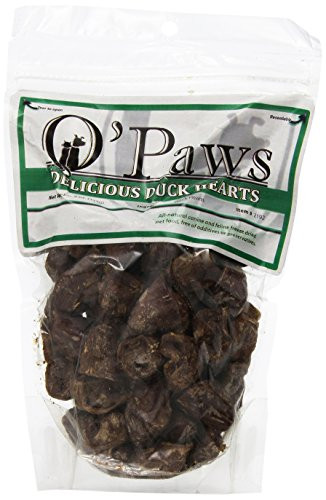Omas Pride Opaws Freeze Dried Raw Whole Duck Heart Treats For Dogs Cats_ 4_Ounce