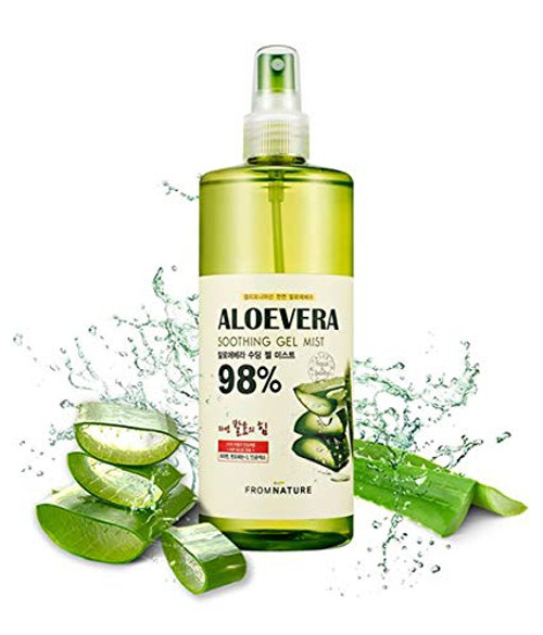 _FROMNATURE_ Aloe Vera 98 Percent   inch Moisture Soothing Gel Mist inch  _ 13.5 fl oz. _400 ml_ _Parebens FREE Benzophenone FREE Animal Oil FREE Mineral Oil FREE_