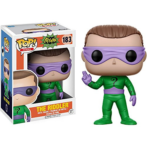 Funko Riddler  Batman x POP! Heroes Vinyl Figure  and  1 PET Plastic Graphical Protector Bundle _ 183   13628 _ B_