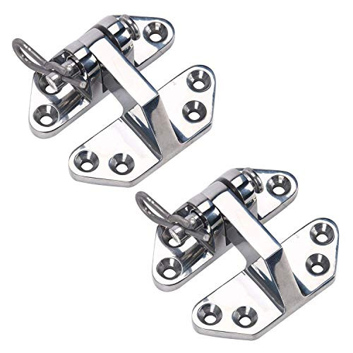 Amarine Made Heavy Duty Marine 316 Stainless Steel Hatch Hinge 3 inch  x 2_3 4 inch  _2_Pack_
