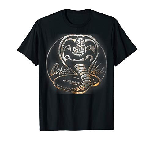 Cobra Kai Rusted Steel Snake Logo Graphic T_Shirt