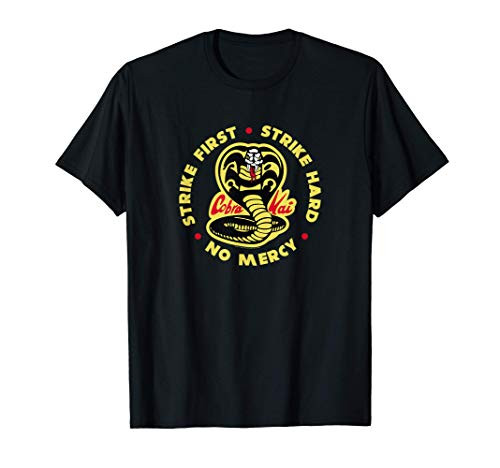 Cobra Kai Strike First Cobra Logo T_Shirt