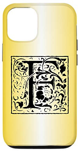 iPhone 12 12 Pro Letter F Initial Monogram Personalized Name Gifts Floral Case