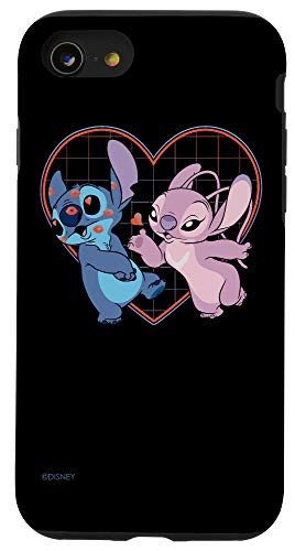 iPhone SE _2020_   7   8 Disney Lilo and Stitch Angel Heart Kisses Case