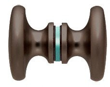 CRL Oil Rub Bronze Traditional Style Back-to-Back Shower Door Knobs