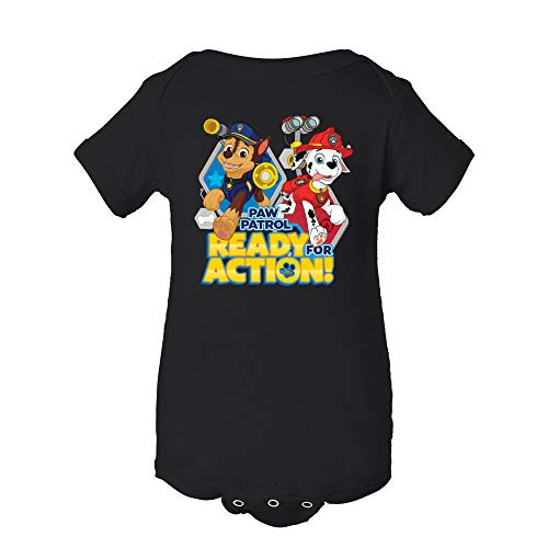 Nickelodeon Green Light Paw Patrol Apparel PP1066_ G.A.4400_ BLK_ 6TO12