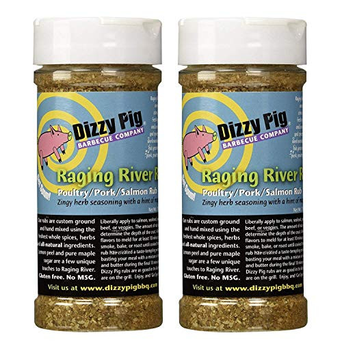 Dizzy Pig BBQ Raging River Rub Spice _ 7.9 Oz _Pack of 2_
