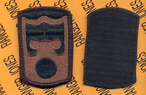 US Army 92nd Infantry Brigade OD Green  and  Black Patch m e