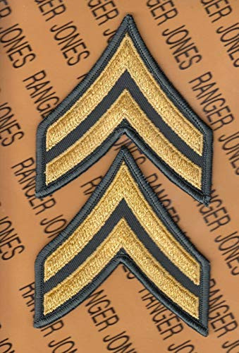 US Army E_4 CPL Corporal Class A's 1.75 inch  Patch Set Full Sized NOS Rank m e