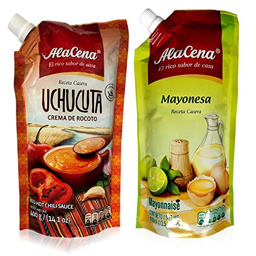 Alacena Crema de Rocoto Uchucuta and Mayonesa Peruvian Combo pack 400 G Each Alacena Crema de Rocoto Uchucuta and Mayonesa Peruvian Combo pack 400 G Each