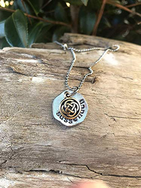 Hand Stamped Sassenach necklace _ Outlander inspired _ Silver Hand Stamped Sassenach necklace _ Outlander inspired _ Silver
