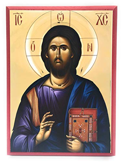 Wooden Byzantine Orthodox Christian Icon Jesus Christ Christ Pantocrator 5 inch x 7 inch Wooden Byzantine Orthodox Christian Icon Jesus Christ Christ Pantocrator 5 inch x 7 inch