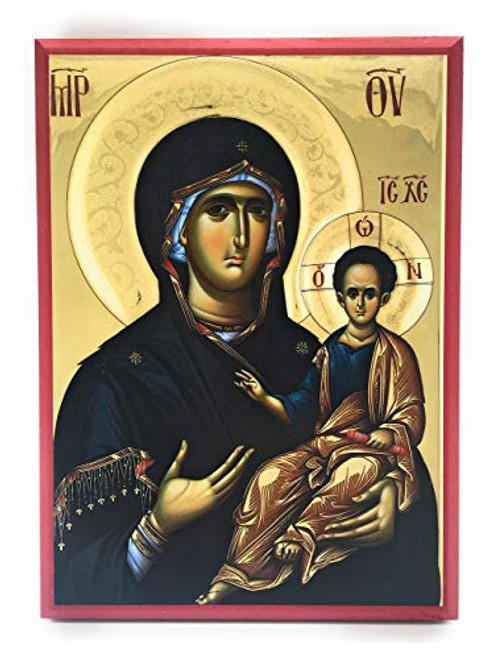 Wooden Byzantine Orthodox Christian Icon Saint Mary Theotokos Mother of God Hodegetria 5 inch x 7 inch Wooden Byzantine Orthodox Christian Icon Saint Mary Theotokos Mother of God Hodegetria 5 inch x 7 inch
