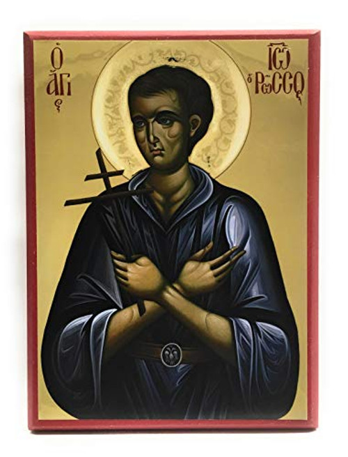 Wooden Byzantine Orthodox Christian Icon The Holy Confessor Saint John the Russian 5 inch x 7 inch Wooden Byzantine Orthodox Christian Icon The Holy Confessor Saint John the Russian 5 inch x 7 inch