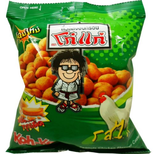 Koh_kae Snack Peanut with Chicken Flavor Coated Net Wt 95 G _3.35 Oz_ X 5 Bags