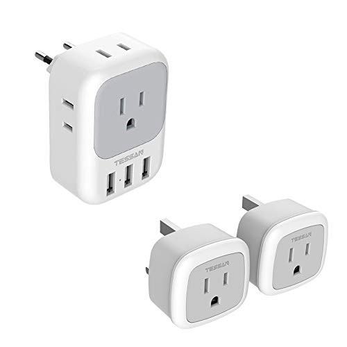 European UK Ireland Power Adapter Plug_ TESSAN Type C Type G Travel Adaptor with 2 USB Charger Ports 2 American Outlets_ US to London England British Hong Kong Irish Kenya Dubai Wall Adapter Bundle European UK Ireland Power Adapter Plug_ TESSAN Type C Type G Travel Adaptor with 2 USB Charger Ports 2 American Outlets_ US to London England British Hong Kong Irish Kenya Dubai Wall Adapter Bundle
