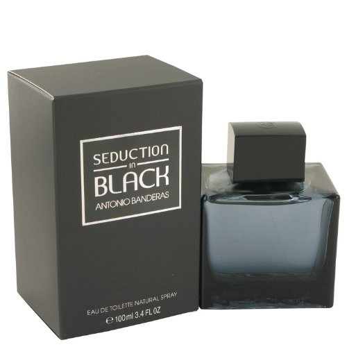 Seduction In Black by Antonio Banderas Eau De Toilette Spray 3.4 oz _Men_