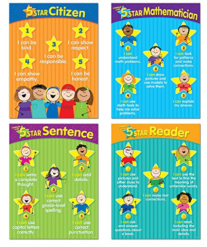 Creative Teaching Press Creative Teaching Press 5_Star Common Core Chart Pack_ Gr. K_2 _6334_