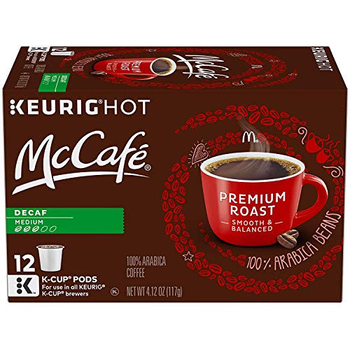 McCafe Premium Decaf Medium Roast Coffee Keurig K Cup Pods _12 Count_ _ PACK OF 2