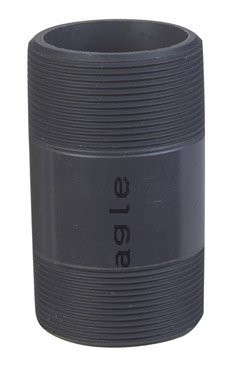 B  and  K Pvc Nipple 2  inch  X 4  inch  Gray Schedule 80