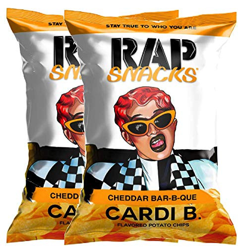 NEW Rap Snacks Cheddar Bar_B_Que  inch Cardi B inch  Flavored Potato chips Net Wt 2.75oz _2_