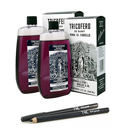 Barrys Tricopherous liquid regular _ 8 oz _2Pack_ With 1 Nicka K Eye Pencil