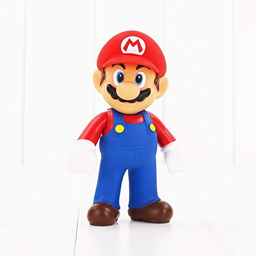 F and J Super Mario Red Hat Mario Action Figure Toy_7cm x 14cm_ Multicolor_