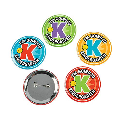 Fun Express _ I'm Going to Kindergarten Buttons for Graduation _ Jewelry _ Pins _ Novelty Buttons _ Graduation _ 24 Pieces