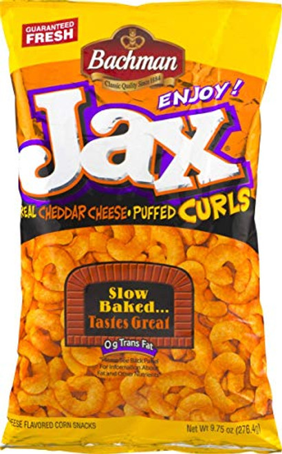Bachman Jax Cheddar Cheese Puffed Curls 9.75 Oz Bags _3 Bags_