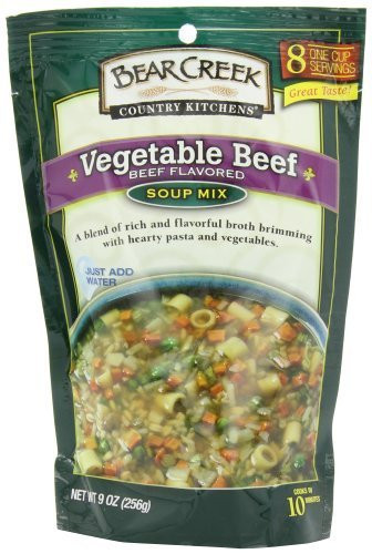 Bear Creek Country Kitchens Vegetable Beef Soup Mix_ 9.0 Ounce Bags _Pack of 6_ by Bear Creek