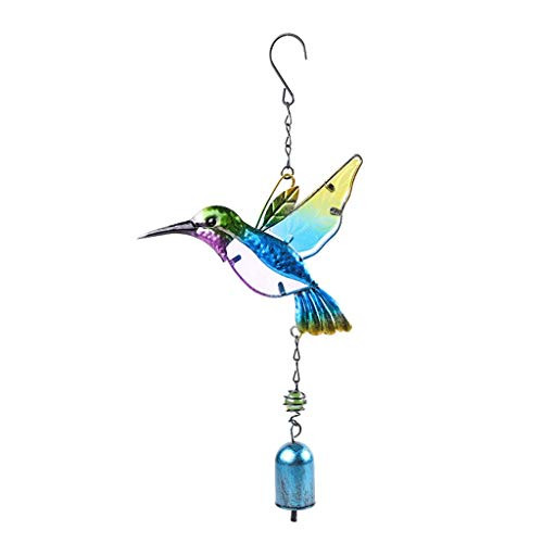 yijiwei Wind Chimes Outdoor Hummingbird Wind Chimes for Outside Garden Yard Decor Wind Chimes Hanging Pendants Home Decor _B_