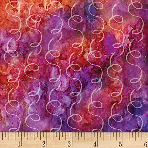 Studio E Fabrics Studio E Coffee Break Swirl Texture Fabric_ 1_ Red_ Fabric by the Yard