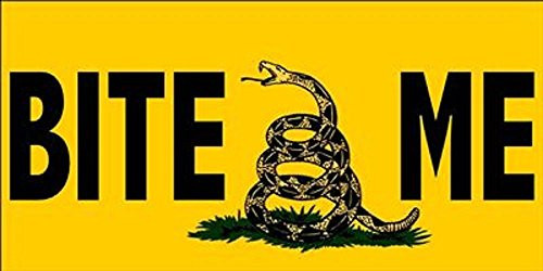 K's Novelties Pack of of 12 BITE ME Gadsden Don't Tread On Me Decal Bumper Sticker