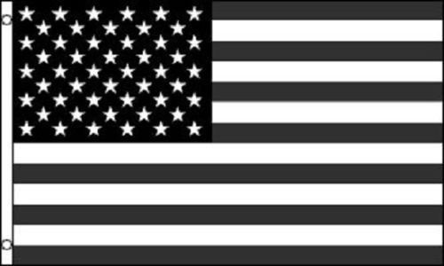 K's Novelties Black White Gray USA United States Premium Quality Flag American 3x5 Foot Grommets with Nylon Clips K's Novelties Black White Gray USA United States Premium Quality Flag American 3x5 Foot Grommets with Nylon Clips
