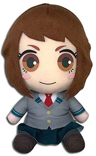 Great Eastern Entertainment My Hero Academia S2 _ Ochaco Seifuku Sitting Plush 7 inch  H