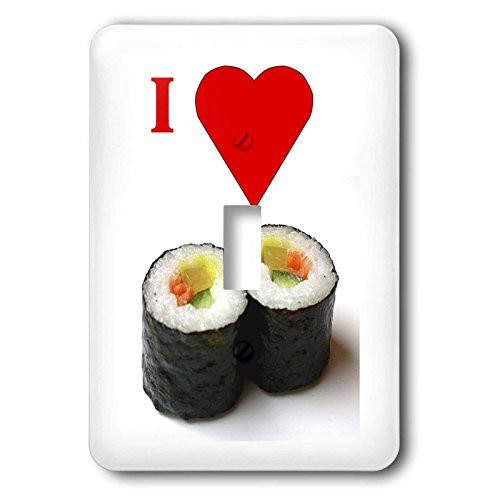 3dRose Florene Food n Beverage _ I love Sushi _ single toggle switch _lsp_60718_1_