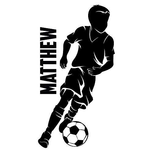 Custom Name Boys Soccer. _0273_ Personalized Boys Soccer Wall Decal _ Soccer Theme Wall Decal _ Dribbling Custom Name Boys Soccer. _0273_ Personalized Boys Soccer Wall Decal _ Soccer Theme Wall Decal _ Dribbling
