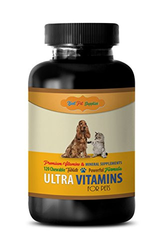 cat Immune Health _ Powerful Ultra Vitamins _ for Cats and Dogs Health _ Advanced Complex Formula _ Vitamin e for Cats _ 120 Chews _1 Bottle_