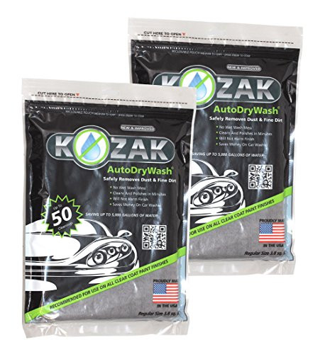 Kozak Auto Dry Wash Cloth 3.8 sq. ft. _Pack of 2_