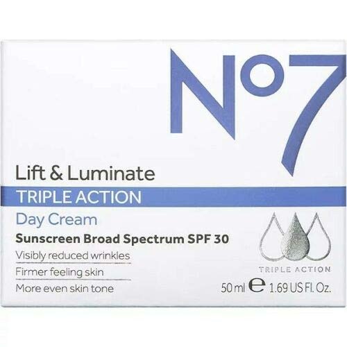 No7 Lift  and  Luminate Triple Action Day Cream SPF30_ 1.69 fl. oz 50 ml