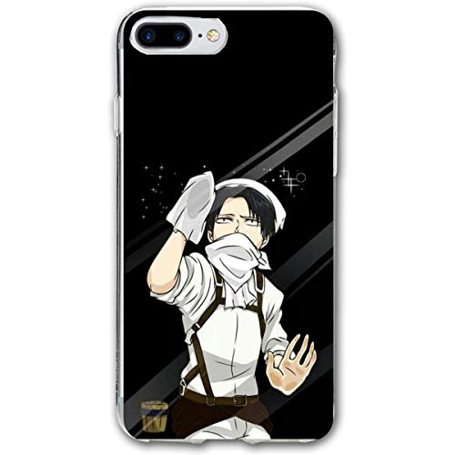 SCLWZD iPhone 7 Plus iPhone 8 Plus Case_ Stylish Attack On Titan Eren Jäger PC Slim Shockproof Flexible Back Protective Case for iPhone 7 Plus iPhone 8 Plus