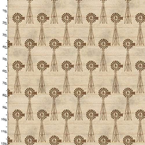 Studio E Fabrics On The Farm Weathervane Tan