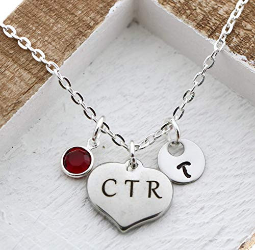 LDS CTR Necklace for Women _ Choose The Right Latter Day Saints Jewelry for Girls _ Personalized