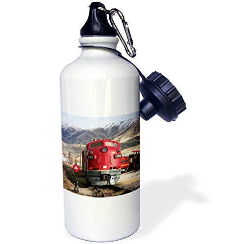 3dRose wb_90014_1 "Northern and Pacific train, Horseshoe Bend Idaho US13 DFR0531 David R. Frazier" Sports Water Bottle, 21 oz, White 3dRose wb_90014_1 "Northern and Pacific train, Horseshoe Bend Idaho US13 DFR0531 David R. Frazier" Sports Water Bottle, 21 oz, White